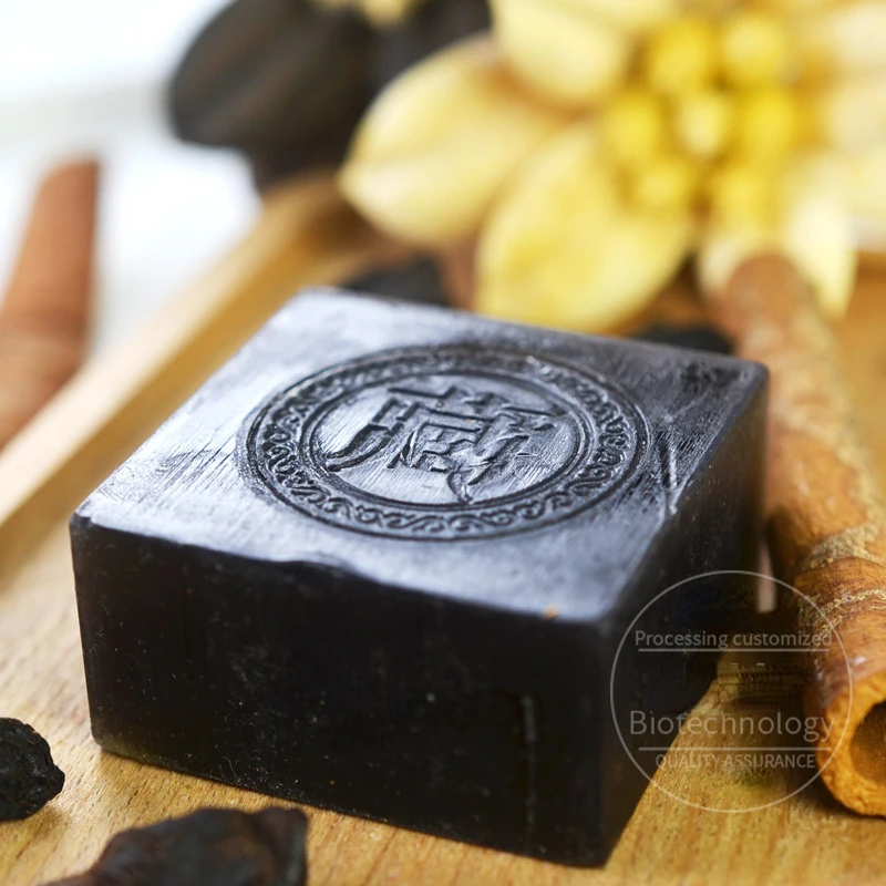 Tibetan ancient soap safflower cleansing handmade soap face clean anti acne remove blackheads hand soap ginseng