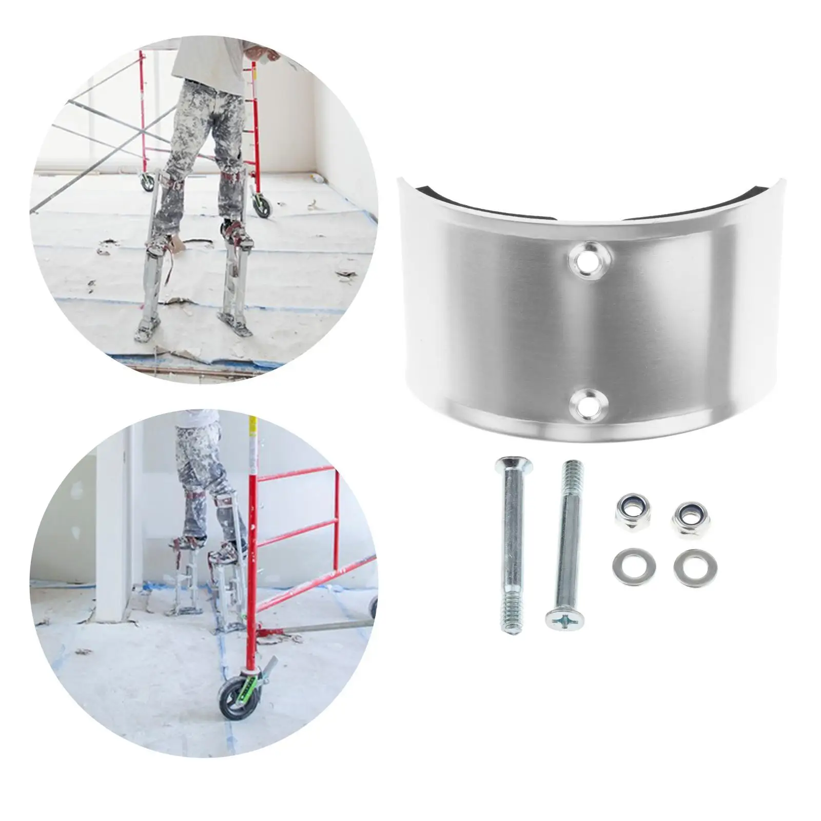 Drywall Stilt Replacement Parts for Stilts Screw Plastering Home Improvement Wiring Heel Bracket Decoration Leg Band Strap drywall stilt parts