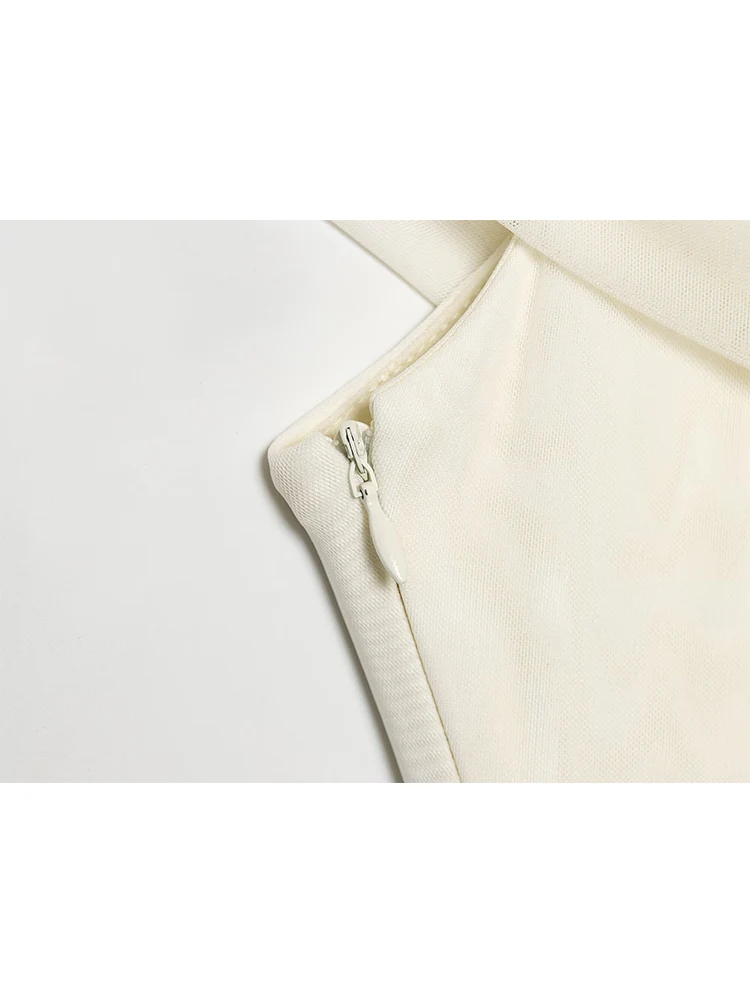  Fashion Women New Mini Dress Summer Solid Elegant Temperament Tierred Decoration Mesh Spliced Sleeveless Pleated Short Dresses