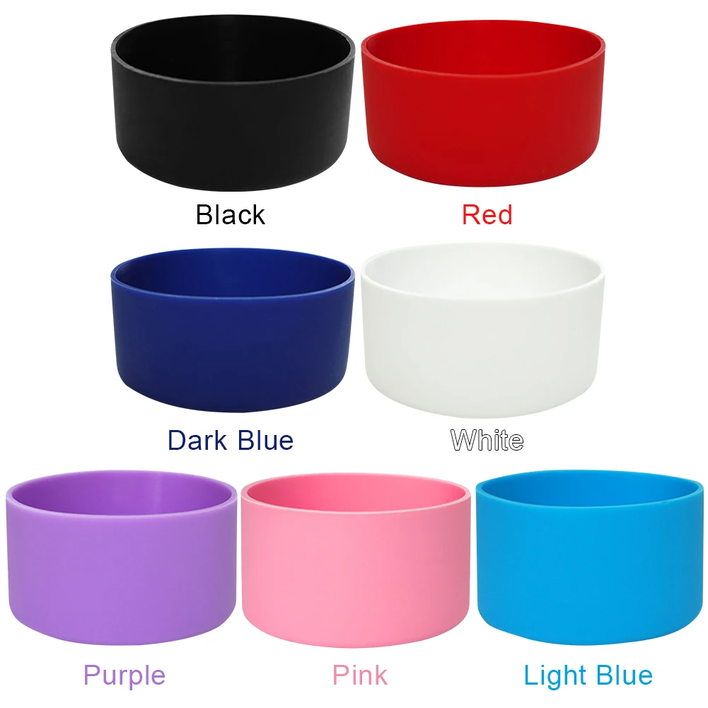 Water Bottle Sleeve 7/7.5/8cm Silicone Boot Bottom Sleeve Cover For Owala 12-24oz Water Bottle