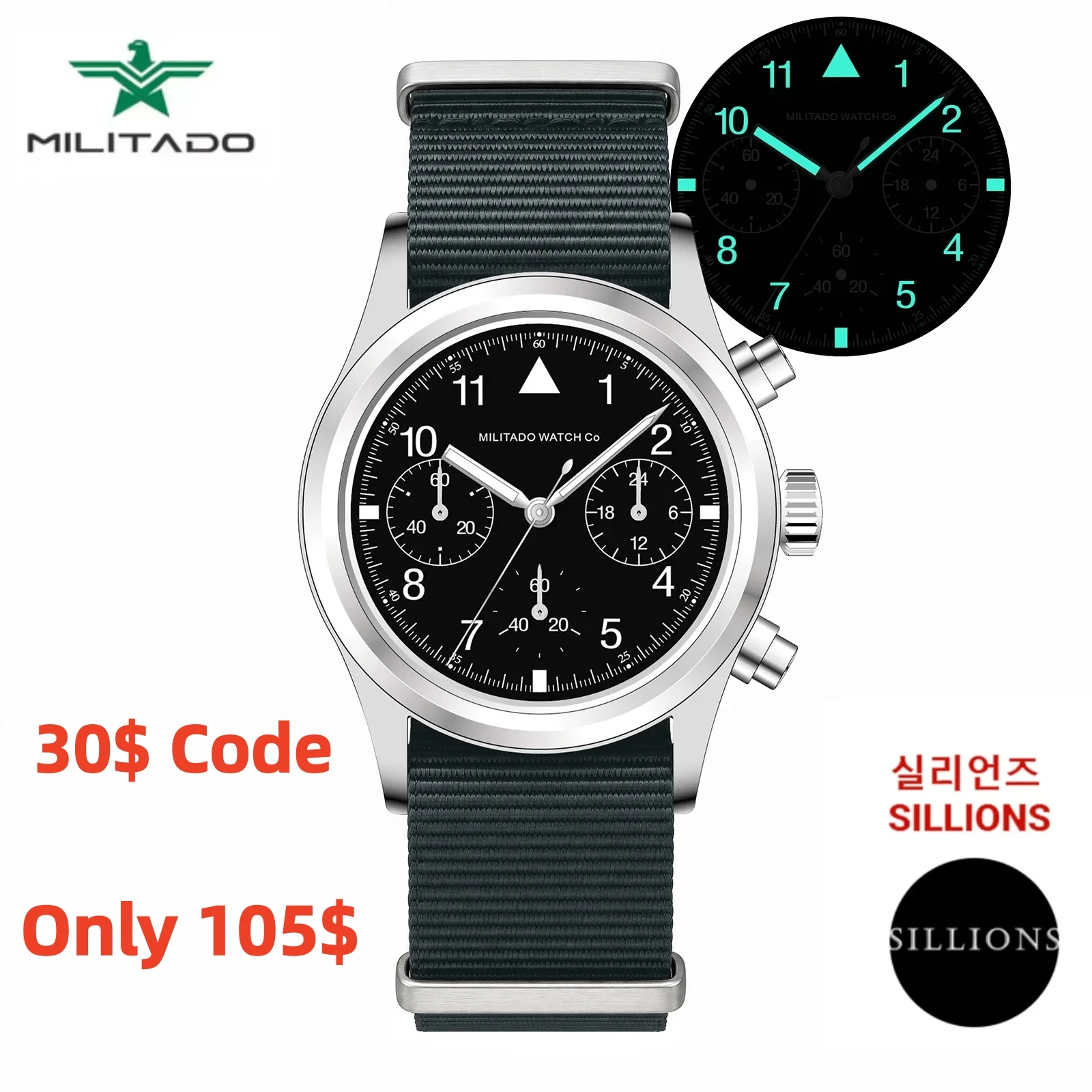 นาฬิกา Watchgods รุ่น V2 กลไก NH34 GMT กระจกแซฟไฟร์ กันน้ำ 300 เมตร