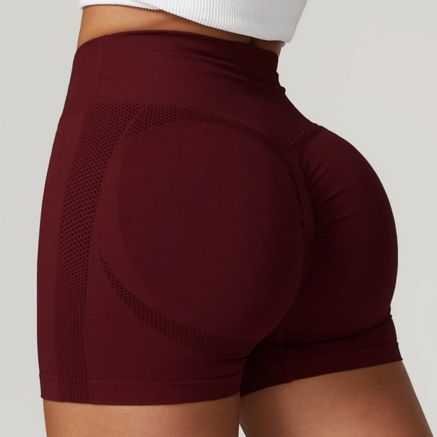 Women Yoga Shorts Fitness High Waist Gym Tights Sports Seamless Quick Dry SEXY Butt Leggings Yoga Shorts High Waist
