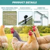Large Metal Chicken Coop Run, Walk-in Enclosure Poultry Hen Run House, Spire Shaped Chicken Pen with Waterproof &Anti-UV Cover 3