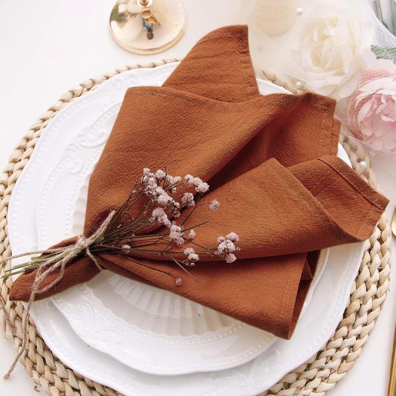 Cleaning Cloth Skin Friendly Absorbent Pleated Texture Tablecloth Napkin Bib Wet Wipe Cup Cleaning Cloth Home Decoration