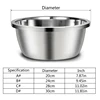 new Stainless Steel Dog Bowls No Spill Metal Food & Water Dish for Large Breeds Pet 4