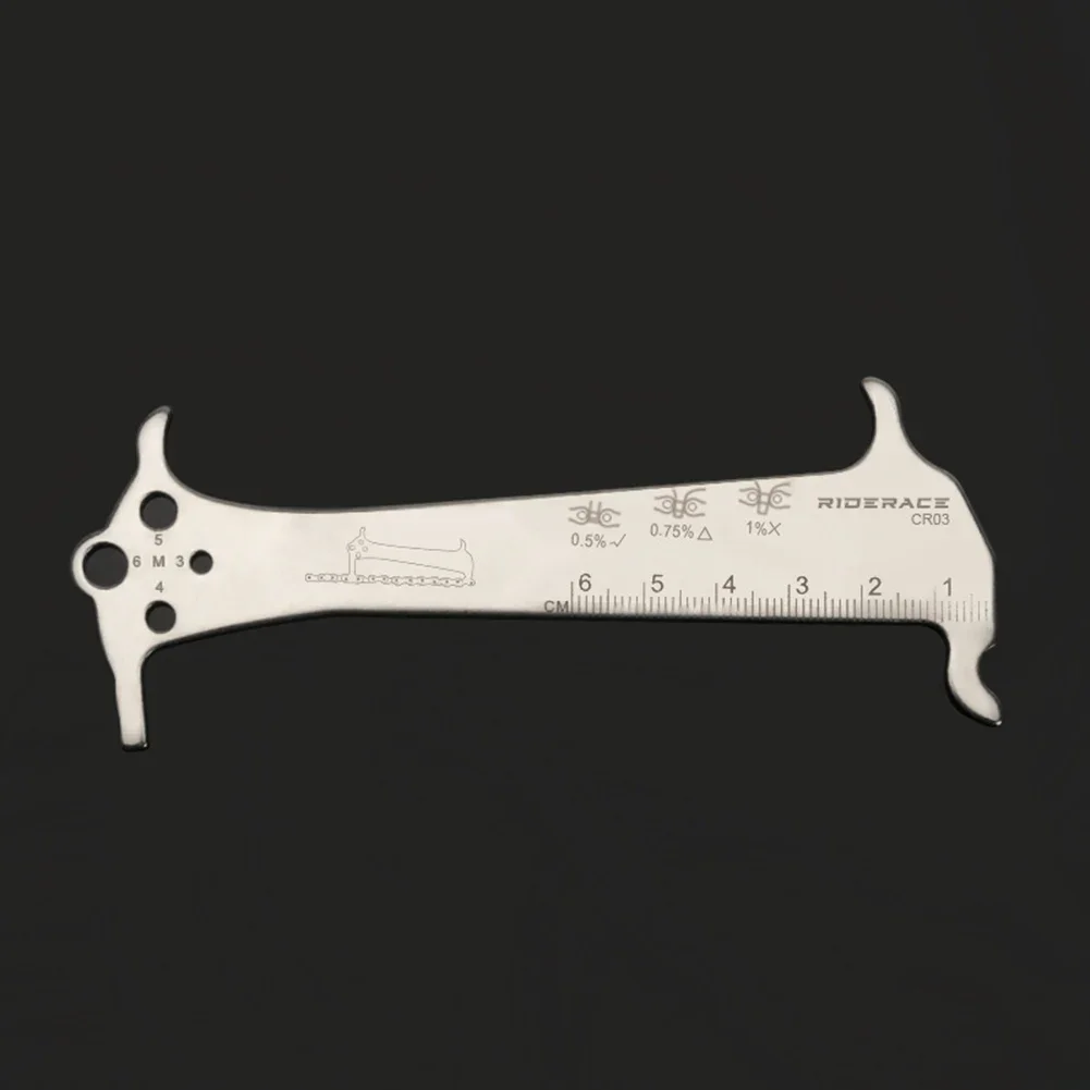 

Bike Repair Tool Chain Checke Ruler Chain Checking Gauge Indicator Measuring Ruler Stainless Steel High Quality