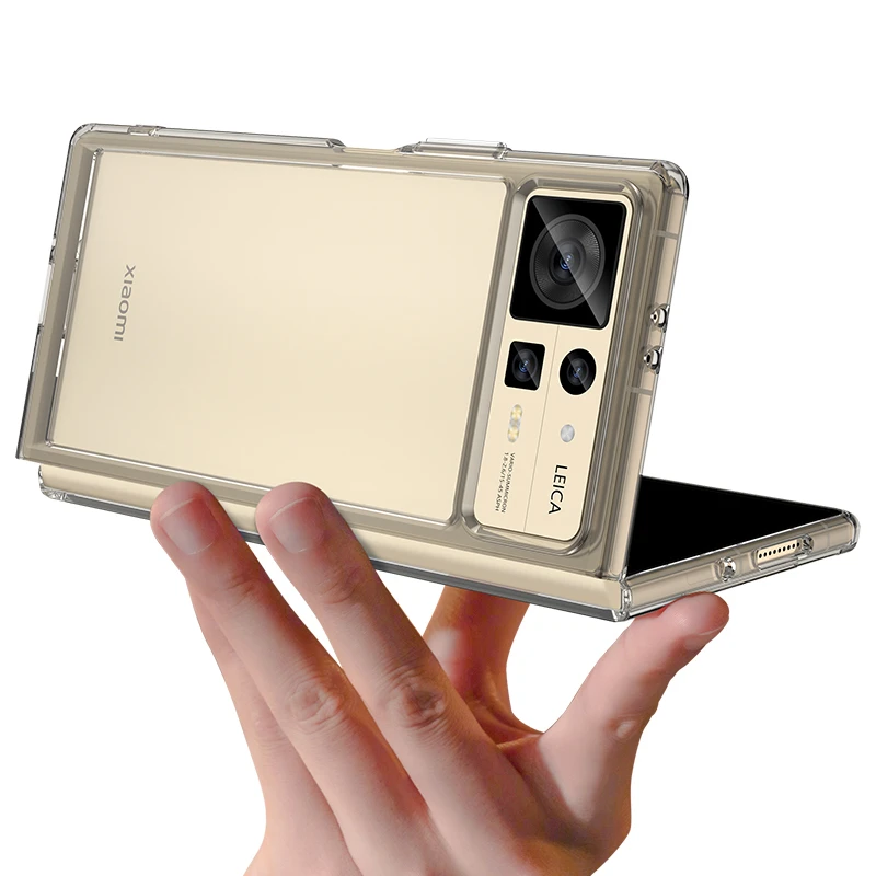 Per Mi Mix Fold 2 Custodia Cover Xiaomi Mi Mix Fold 2 Capas Back Antiurto Trasparente Trasparente Multicolore Fundas Mi Mix Fold 2 Cover