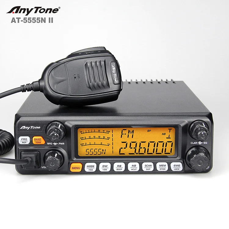 AnyTone 5555N 50W SSB High Power CB Radio 24.71530.105MHz with Long