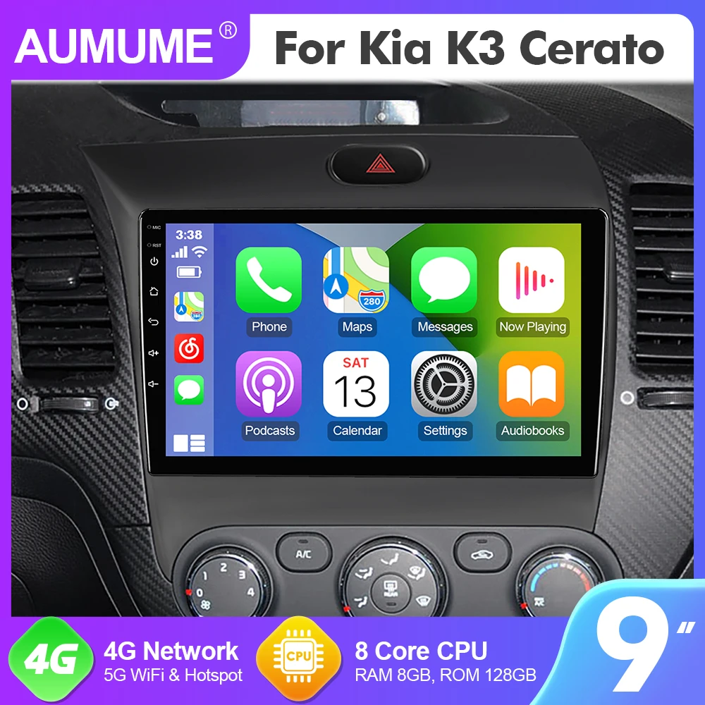 

9 Inch AUMUME Radio Android 12 For VW/Volkswagen/Touareg 2004-2010 Car Multimedia GPS Player 8 Core RAM 8GB RDS