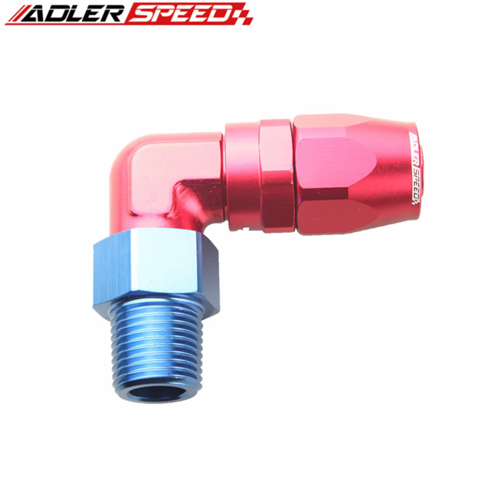 ADLERSPEED -6 AN AN6 1/8 NPT 직선/45도/90도 회전 호스 엔드 피팅 어댑터 알루미늄