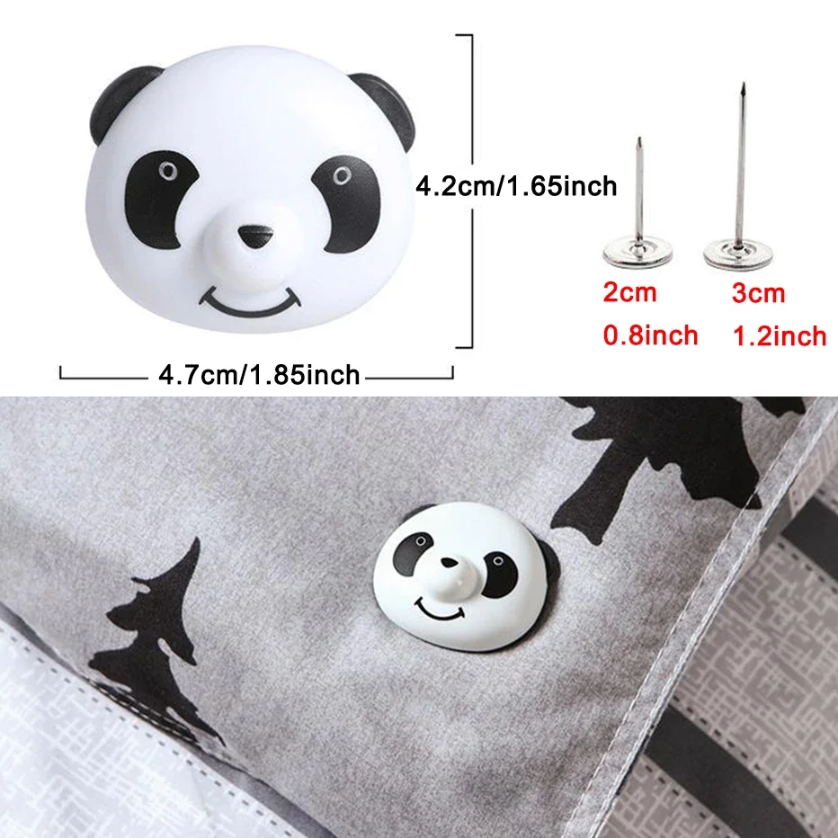 

Panda Shape Bed Sheet Clips Non-slip Fitted Quilt Sheet Holder Cute Plastic Heart Flower Grippers for Mattress Fasten Holder