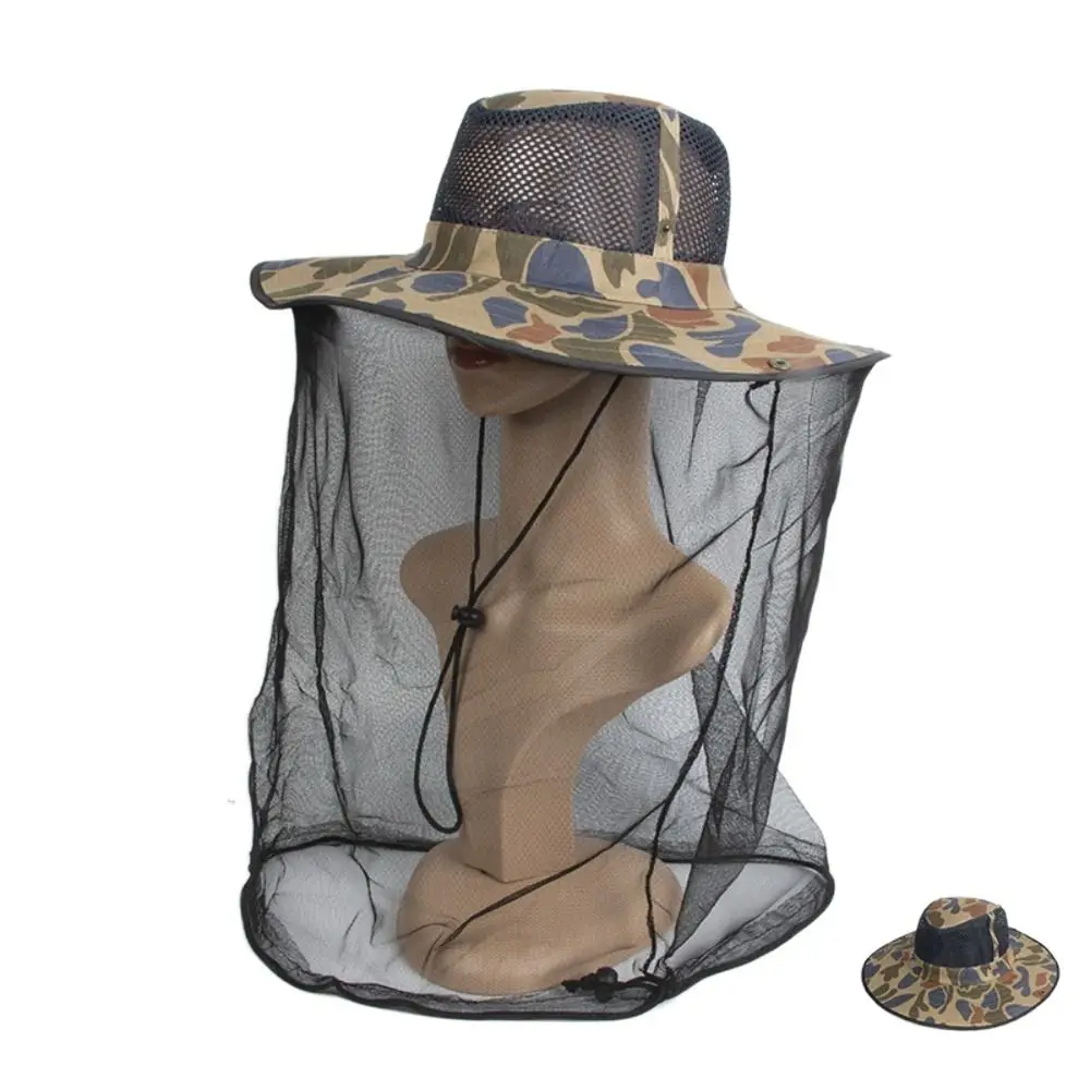 

Шляпа с вуалью для защиты лица, защитная шляпа с москитной сеткой для пчеловодства, шляпа против пчеловодства, шляпа от солнца для рыбалки на открытом воздухе, сетчатая шляпа от насекомых