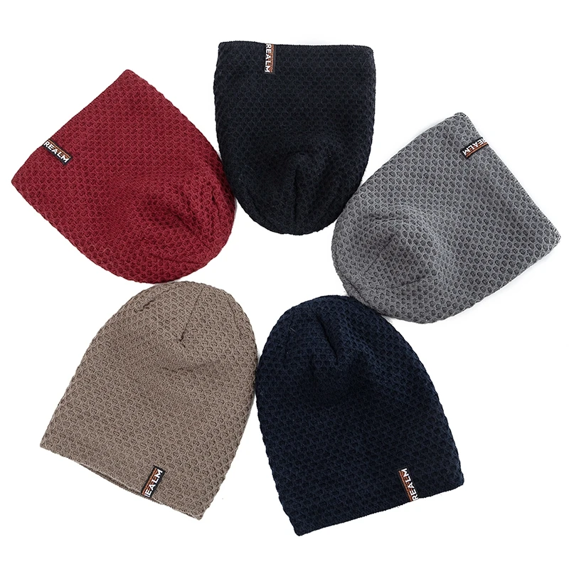 Berretto beanie in maglia per uomo e donna inverno e sci_voghion.com