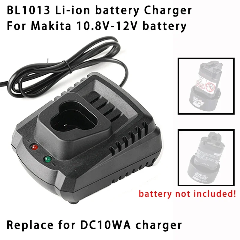 Battery Charger BL1013 Lithium for Makita 10.8V 12V BL1014 BL1013 Li-ion Battery Screwdriver Parts Replace DC10WA