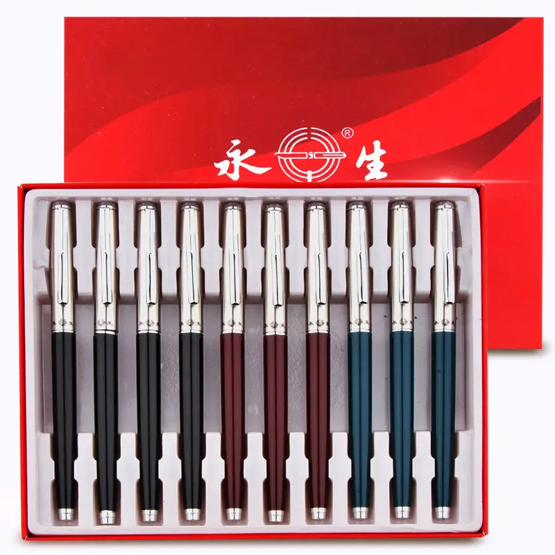 10pcs YongSheng 007 Retro Classic Fountain Pen Stationery Office School Supplies Hide Nib Student Writing Ink Low Price Sale |