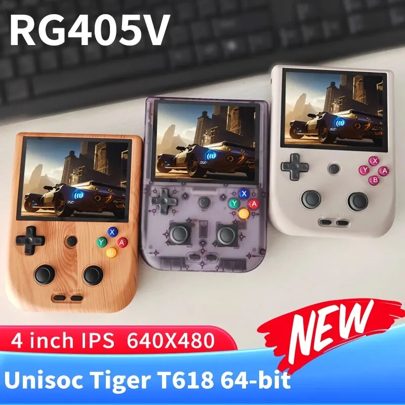 Anbernic  ޴  ܼ, 4 ġ IPS HD ġ ũ, ȵ̵ 12 ý, T618 64 Ʈ , ޴ Ʈ  ÷̾, RG405V
