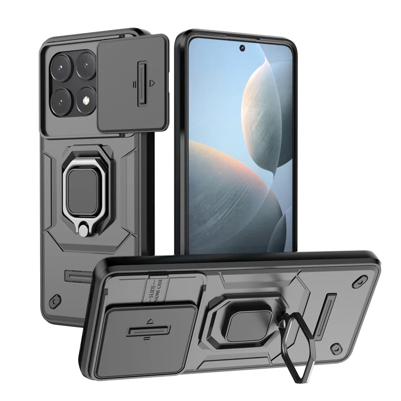 Shockproof Armor Phone Case with Magnet Ring Holder