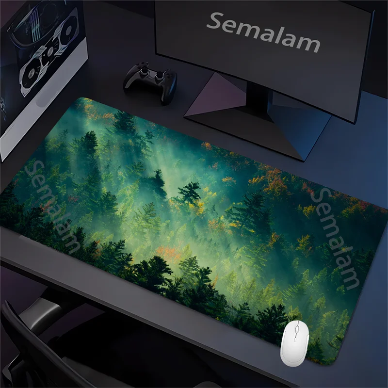 Enchanted Forest Gaming Mouse Pad – Non-Slip Rubber Base, Washable Desk Accessory for Home & Office Decor (35x60)