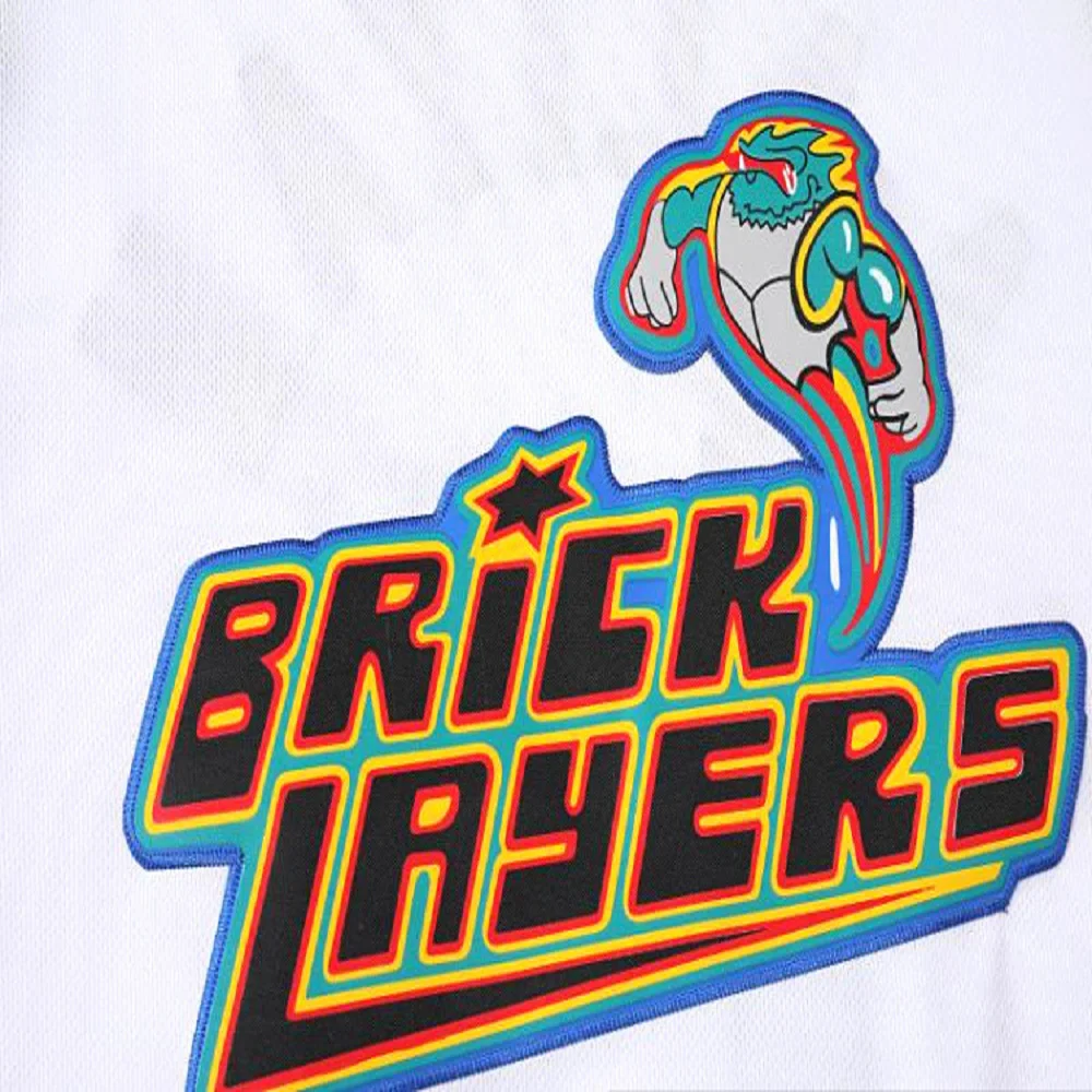Basketball jerseys BRICKLAYERS 19 AALIYAH Sewing embroidery Outdoor sportswear Hip hop white Sweat absorption breathable
