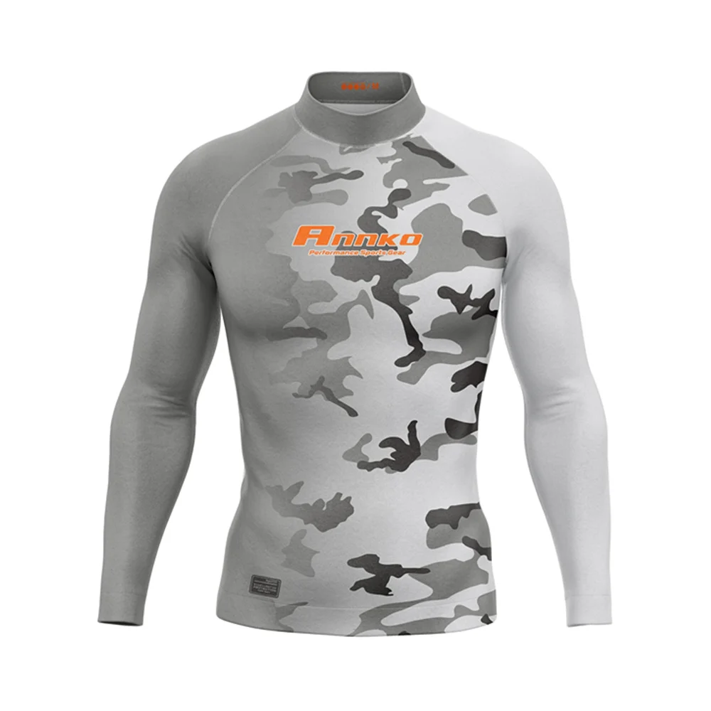 ANNKO Men's Uv Sun Protection Men's Long Sleeve Upf 50+ Shirt Rash Guard Surfing Clothing Beach Shirt Camiseta Natacion Hot Sale
