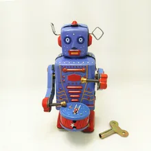 

Antique Style Tin Toys Wind Up Toys Robots iron Metal Models for Children/Adult Home Decoration Craft MS514 playing drum