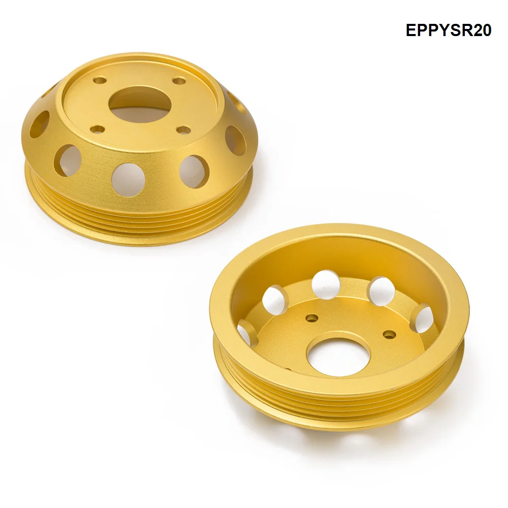 HUB Sports Gold High Performance Pulley Kit Crank Underdrive EPPYSR20 For Nissan 240SX S14 SR20 Jdm