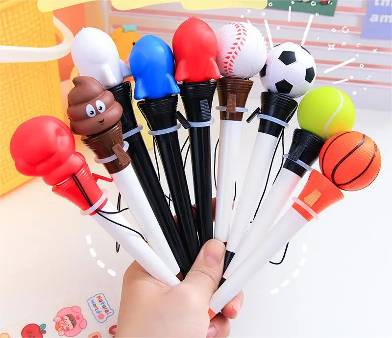 

New 10 Pcs bounce Gel Pen Ejection neutral pen Ejection rocket neutral pen Ejection rocket neutral pen