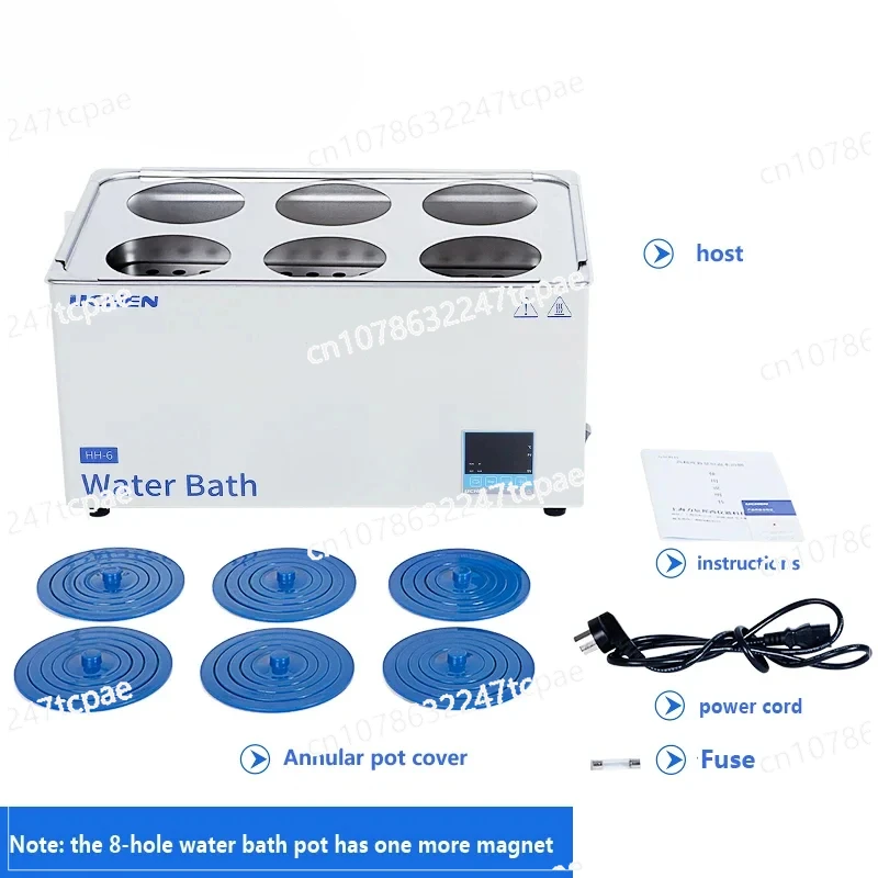 Electric Heating Digital Display Constant Temperature Water Bath Pot Single /Double 4/6/8 hole laboratory water bath tank