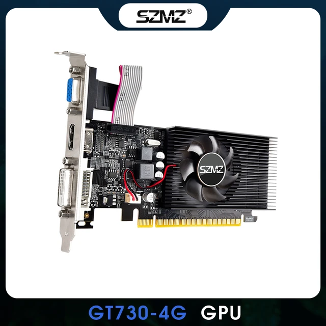 Gt730 4gb Ddr3 128bit Graphics Card With Hdmi Vga Dvi Port Video Card Gt  730 4gb Graphics Card With Cooling Fan - Graphics Cards - AliExpress