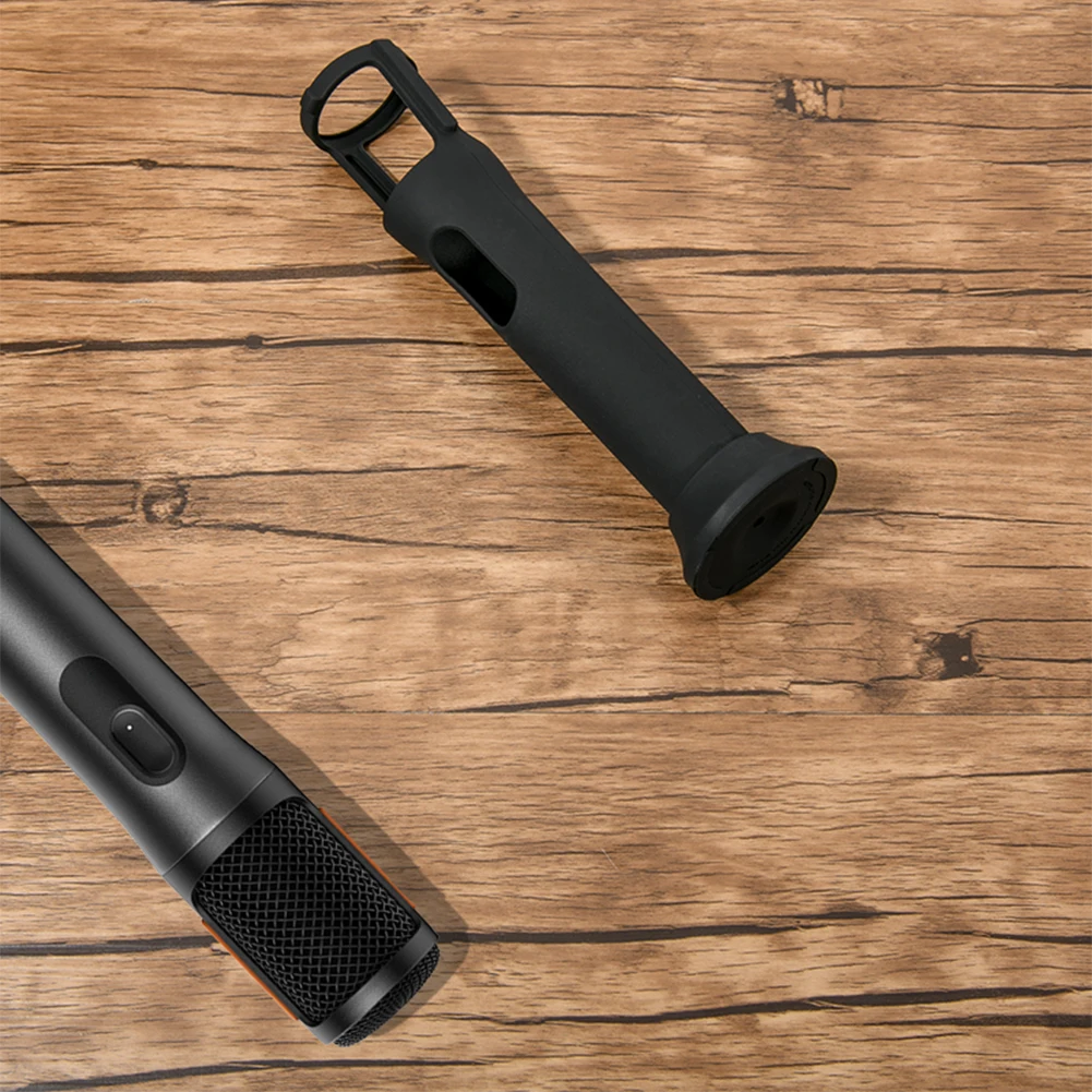 Silicone Case Anti-Rolling Microphone Stand Microphone Case for JBL PartyBox Wireless Mic