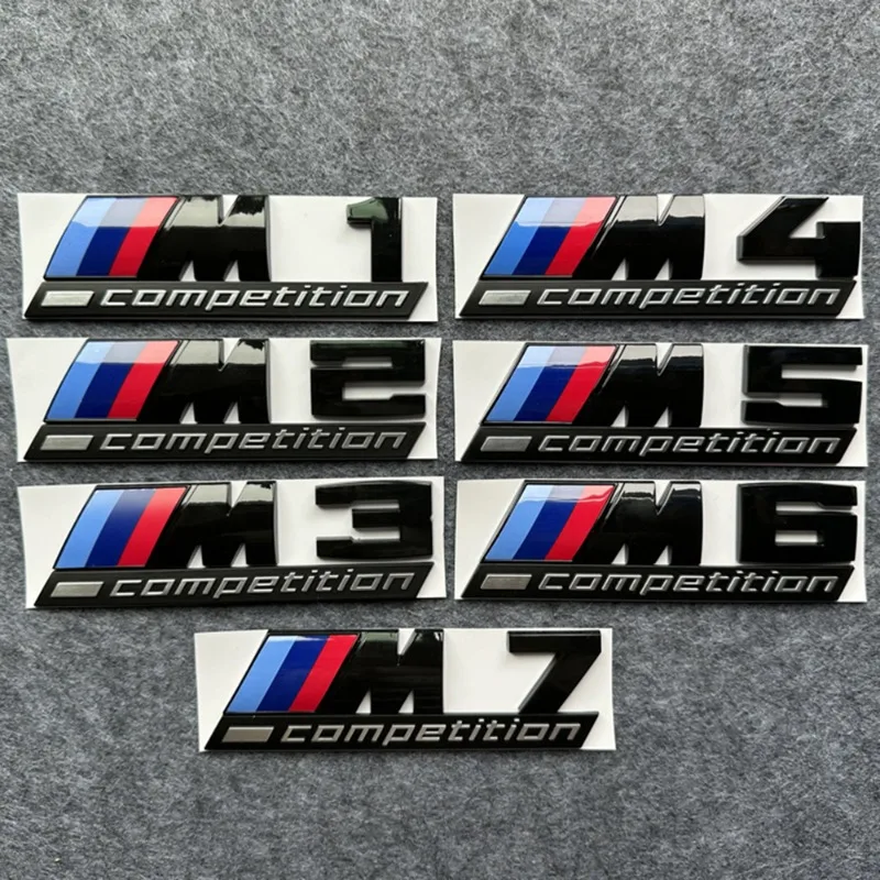 

Competition Edition 3D Rear Trunk Emblem Badge Sticker for BMW M1 M2 M3 M4 M5 M6 M7 X3M X4M X5m X6m Car Trunk Sticker