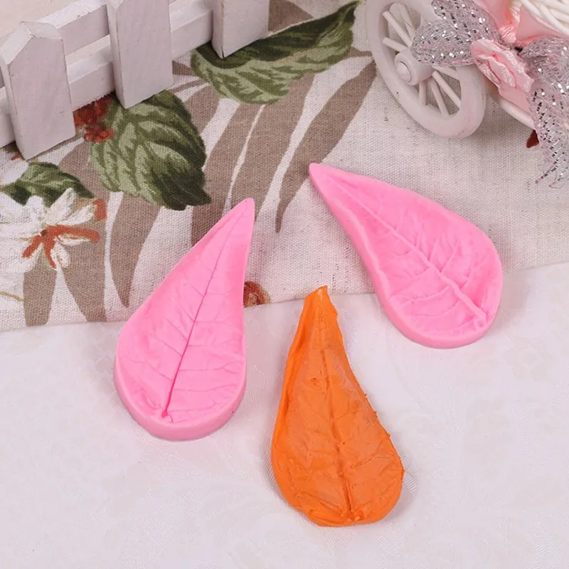 

2 Leaf Emboiled Silicone Molds DIY Fondant Mousse Cake Chocolate Accessories Dessert Decoration Cookies Kitchen Supplies Baking