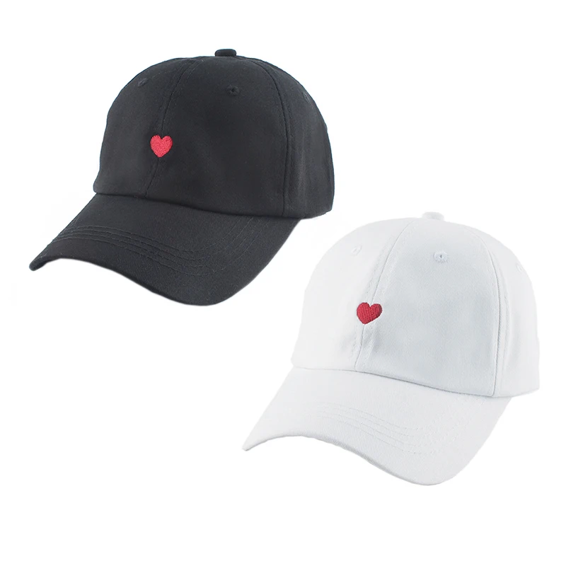 

2023 Fashion Baseball Cap For Men Women Heart Embroidery Hip Hop Snapback Male Caps Summer Adjustable Visor Sun Hat
