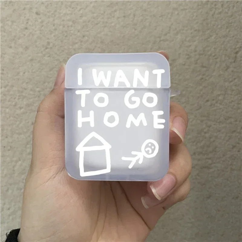 s I WANT TO GO HOME Wireless Earphone Protective Case