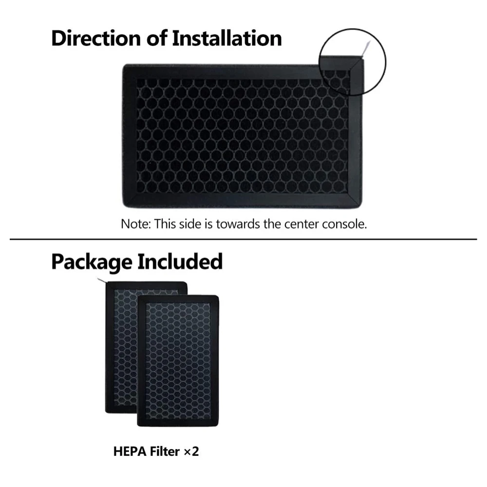 Confezione da 2 filtri HEPA per abitacolo con carbone attivo per Tesla Model 3, filtro di ricambio per aria condizionata, ricambi per interni auto - Image 3