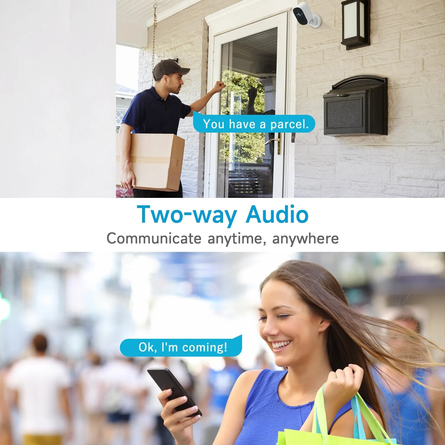 1080P WiFi Camera Solar Battery Outdoor Wireless Solar Powered Security Camera AI Motion Detection Two Way Audio Night Vision 6