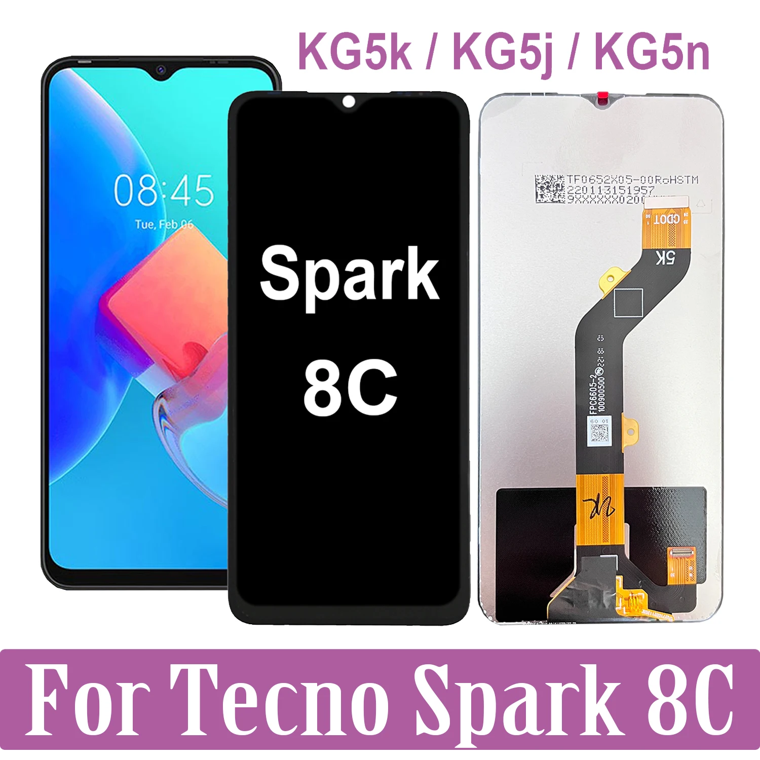 6-6-Original-Display-For-Tecno-Spark-8C-LCD-KG5k-KG5j-KG5n-Display ...