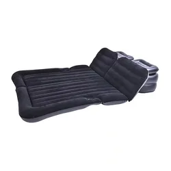 Colchón inflable para asiento trasero de coche, cama inflable de viaje, flocado, almohadilla para dormir