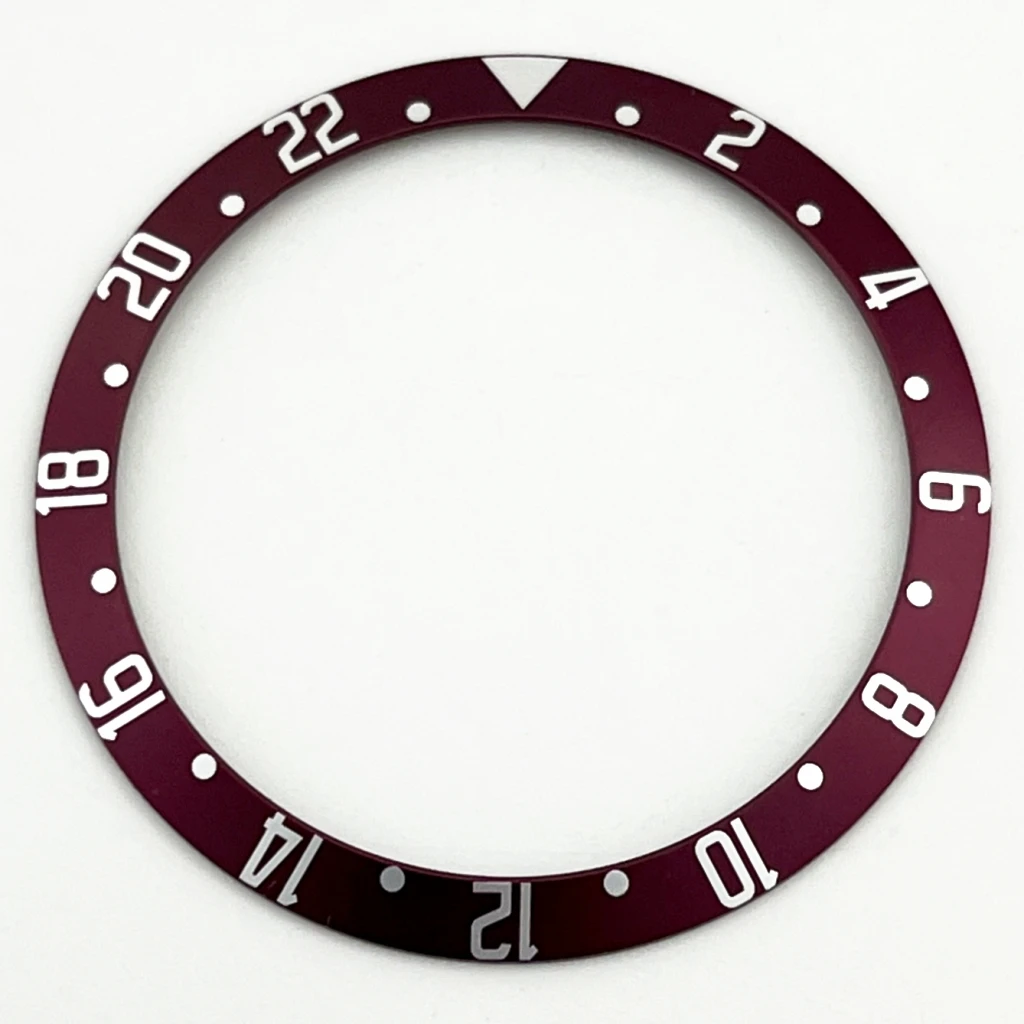 Premium High-Quality Aluminum Watch Bezel Insert – GMT Design, 39.5mm x 32.5mm