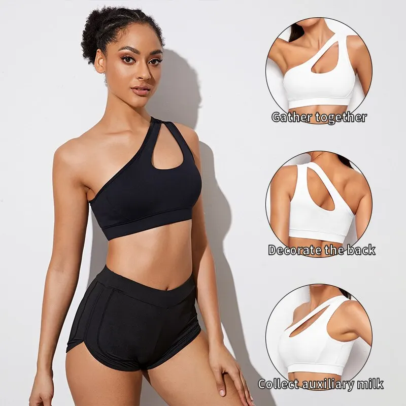 Women Sports Bra Push Up Fitness Bras One Shoulder Shockproof Yoga Bra Black White Yoga Running Bra Sexy Vest Best Sellers In Women's Clothing Women Sports Bra Push Up Fitness Bras One Shoulder Shockproof Yoga Bra Black White Yoga Running Bra Sexy Vest Best Sellers In Women's Clothing