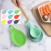 Silicone Heat Insulation Spoon Utensil Holder Stove Organizer Shelf Placemat Lid Scoop Cookware Bracket Stand Kitchen Accessory 4