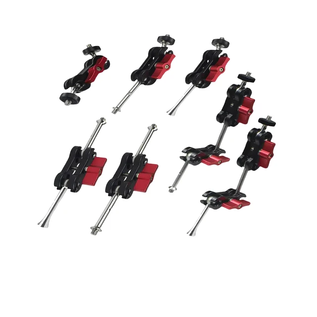 New Articulating Magic Arm Mount 12mm Double Ballhead 1/4" Screw for GoPro DSLR Camera Monitor Light Tripod Live Hotshoe Bracket