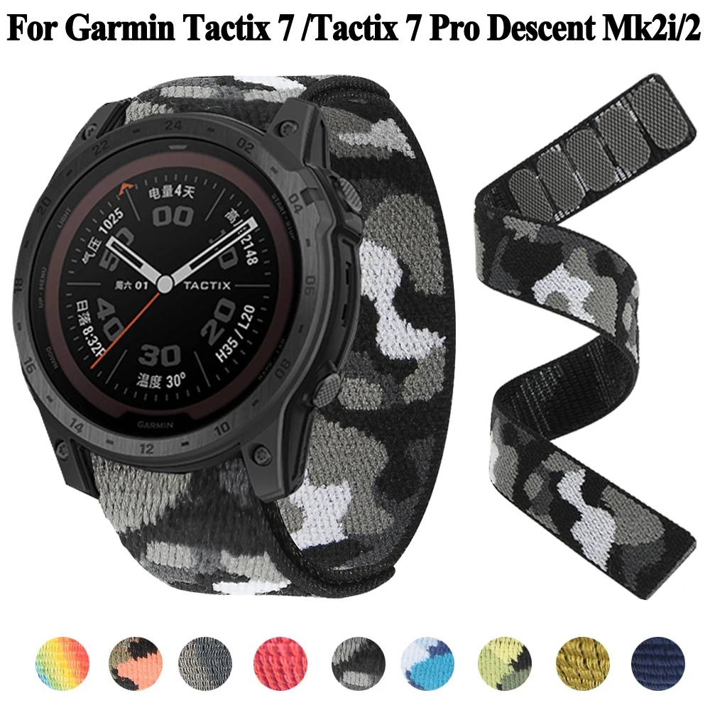 Per Garmin Tactix Delta Tactix7 7 Pro Descent Mk2I Mk2 Enduro 2 D2 Delta Px 22/26Mm Cinturino In Nylon Cinturino Accessori Per Bracciale