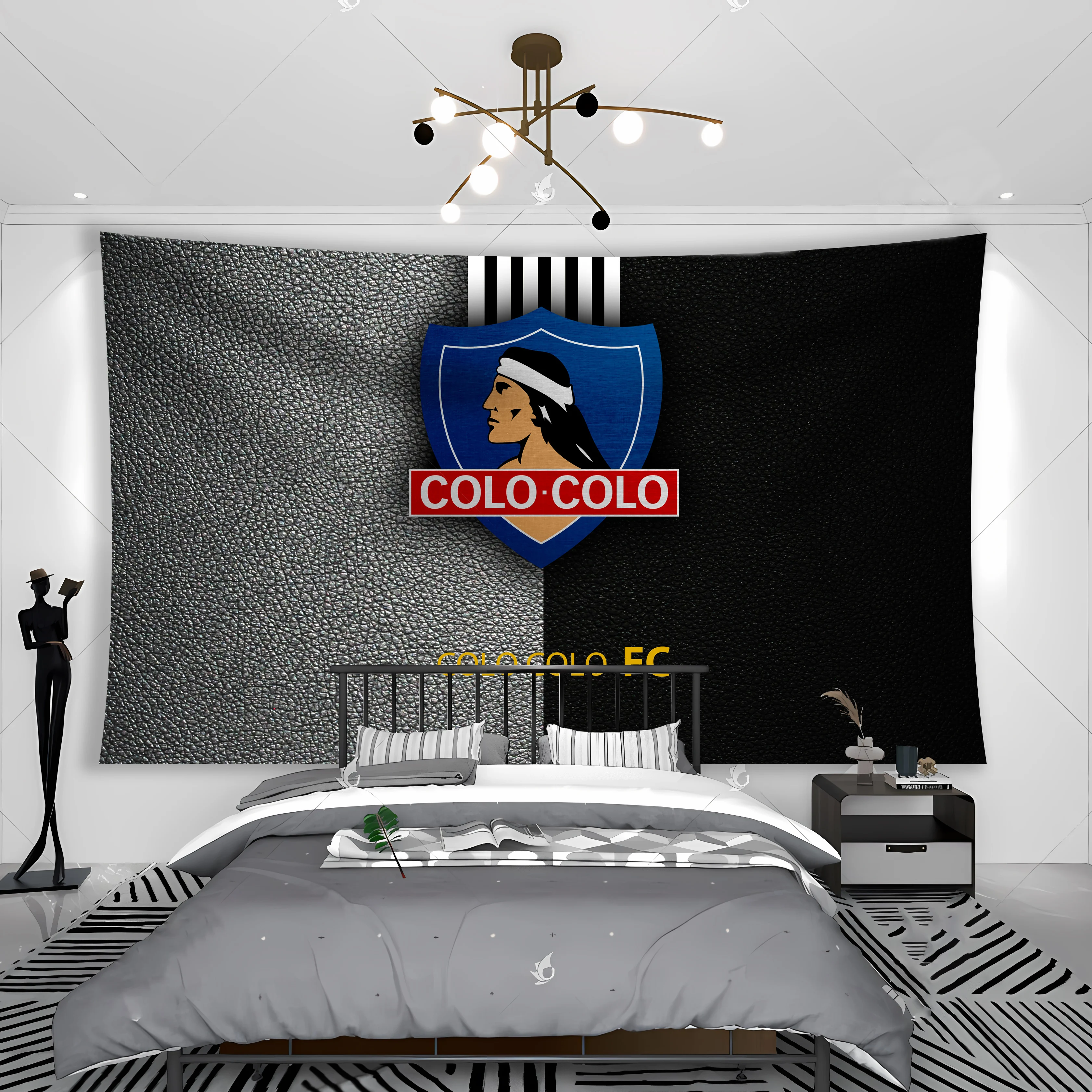 Chile Club Social Y Deportivo Colo-Colos Tapestry Banner Flag Garage Club Wall Hanging Decoration tapestry decor