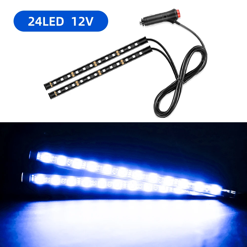 Acquista Barra led Interni auto Retroilluminazione Ambiente Umore Luce del  piede Con accendisigari Lampada decorativa per atmosfere Accessori auto 12v