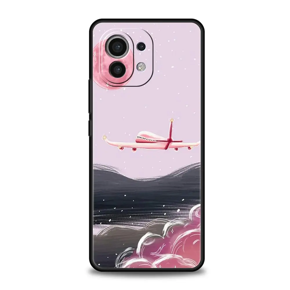 Airplane World Map Travel Protective Case