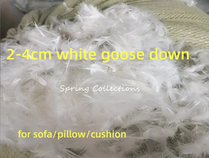 1000g/lot 2-4cm washed goose down,DIY down pillow core down sleeping bag bulk goose filling accessories