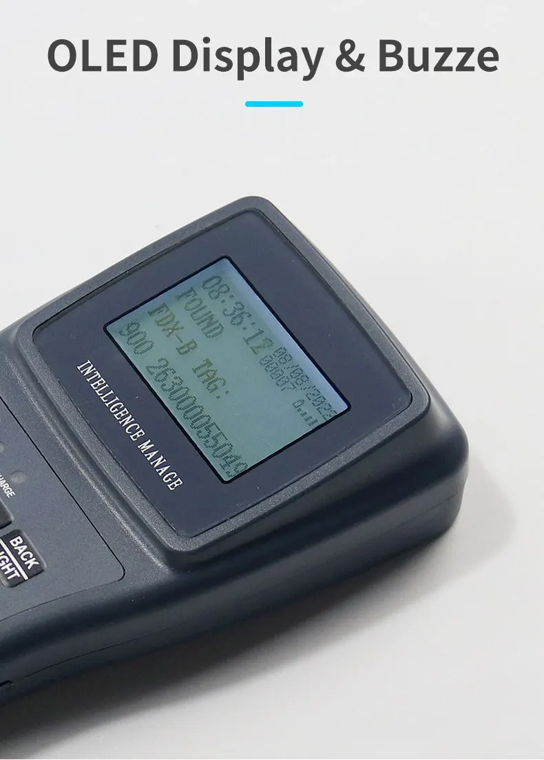 OLED Pet Microchip Scanner 134.2kHz