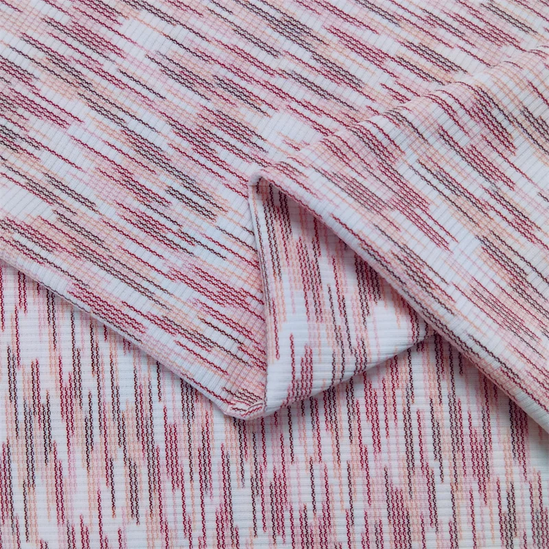 Striped Jacquard Knit Fabric 6