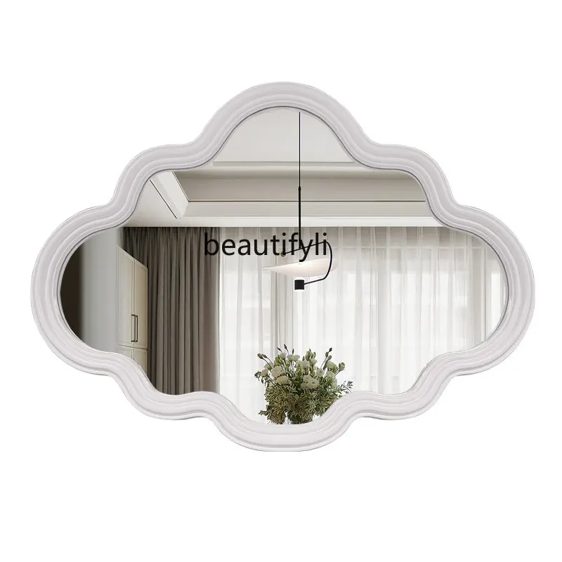 

Зеркало для макияжа zq Cloud, необычное настенное волнистое косметическое зеркало для спальни